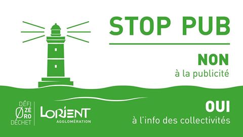 Autocollant stop pub gratuit Maison de l’Agglomération